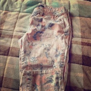 Capri flower pant